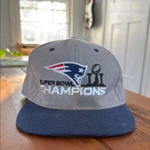 Patriots Super Bowl Champions Gray and Blue Cap